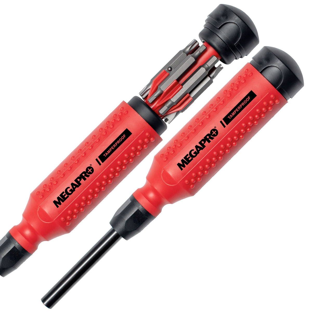Megapro Tamperproof Security Screwdriver Set, Multi-Bit Screwdriver with ¼” Hex Shaft, Hex Pin, Spanner, Torx Pin, Compact Security Bit Set (The Original)