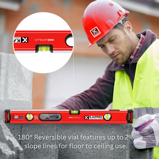 Kapro - 985 Apollo Professional Non-Magnetic Box Level - 24 Inch