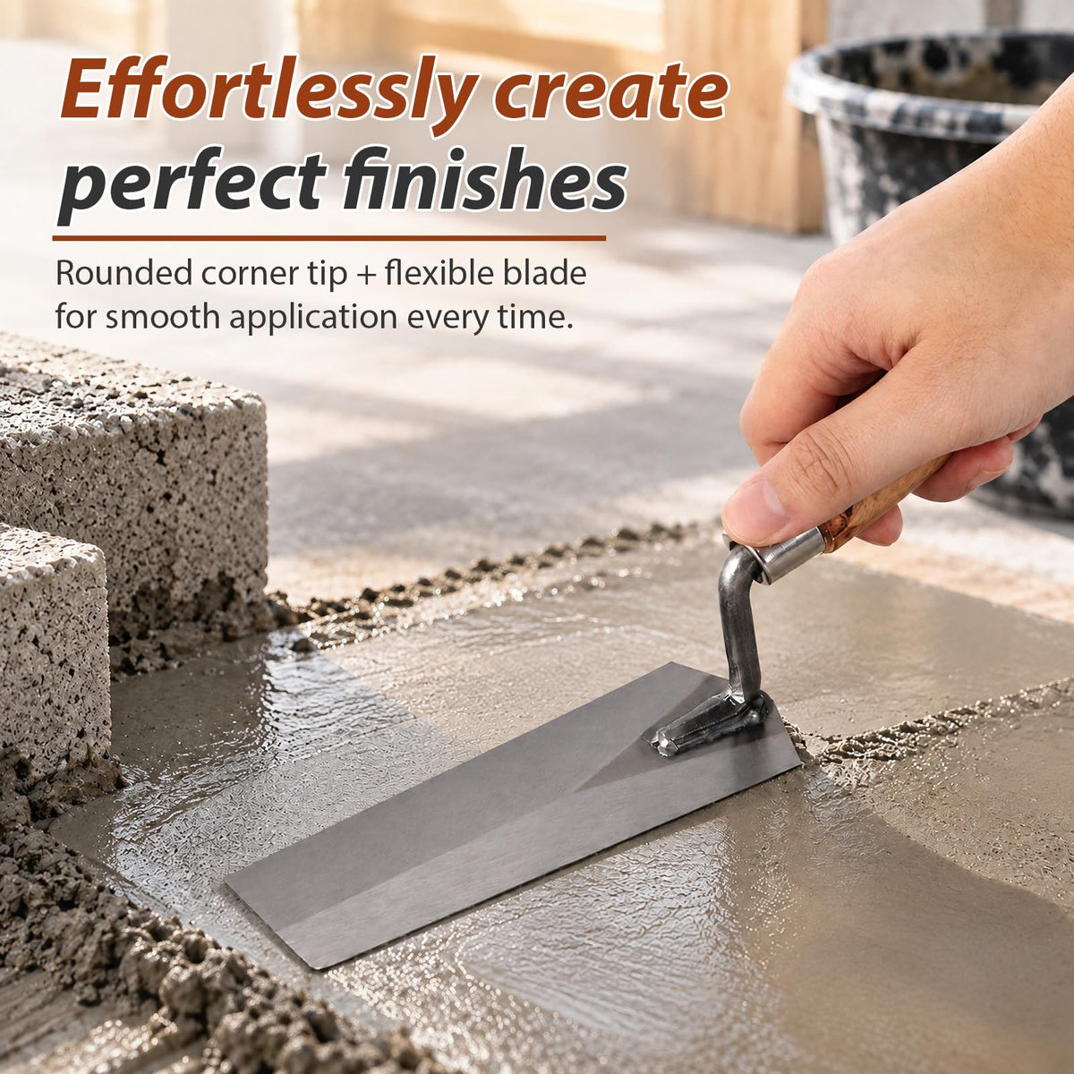 Gosknor 3pcs Masonry Margin Trowel Set (3 Sizes)