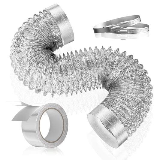 HOOMESUN 4 Inch Dryer Vent Hose, 3 ft Flexible Duc