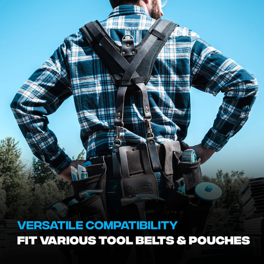 OX Leather Tool Belt Suspenders - Tirantes Para Bolsas de Construccion