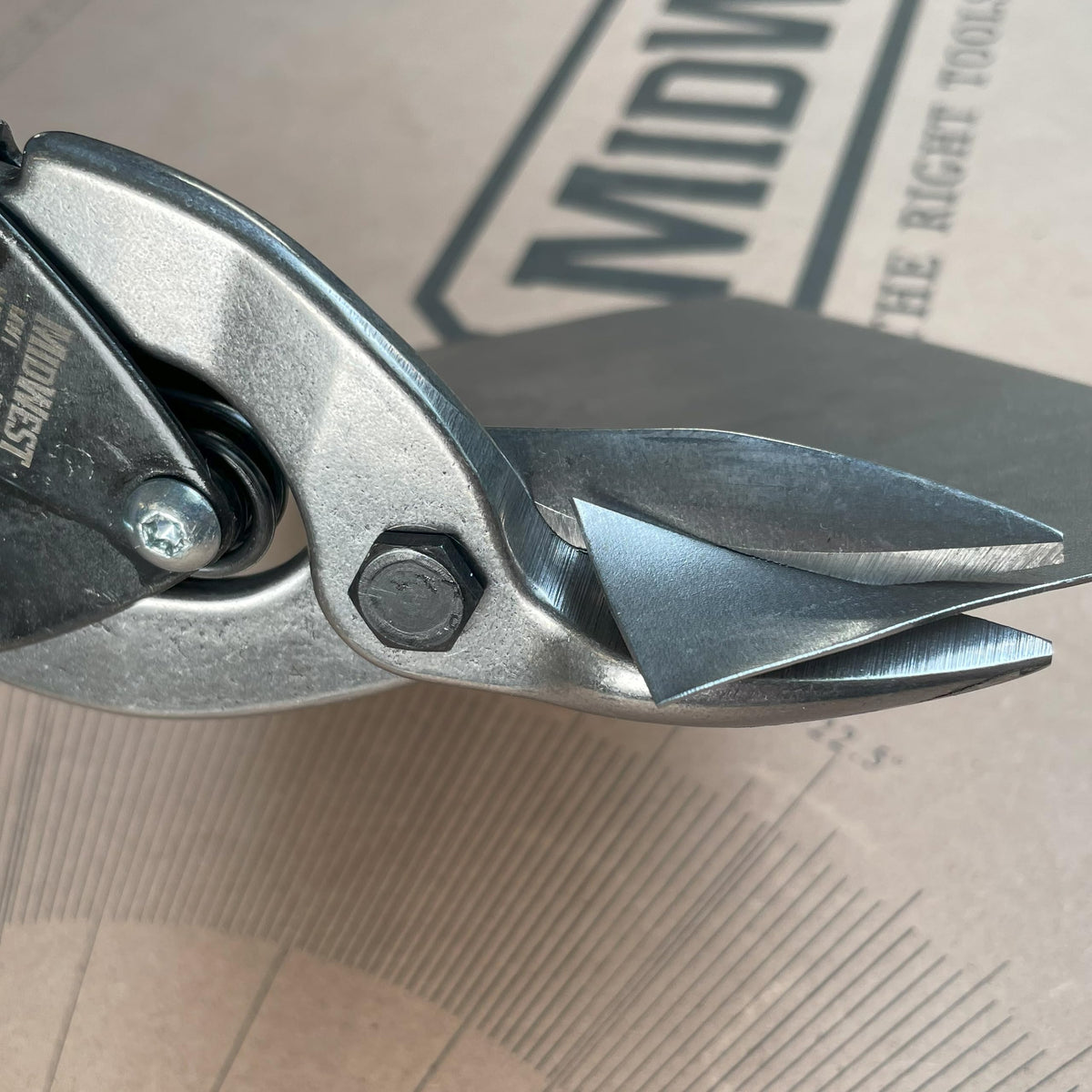 MIDWEST Special Hardness Aviation Snips, Left Cut Regular