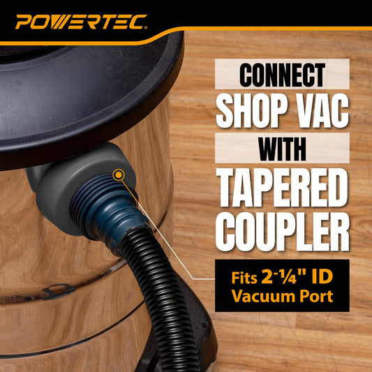 POWERTEC 1-1/4" OD x 10 Ft. Vacuum Hose Dust Collection Kit (70356)