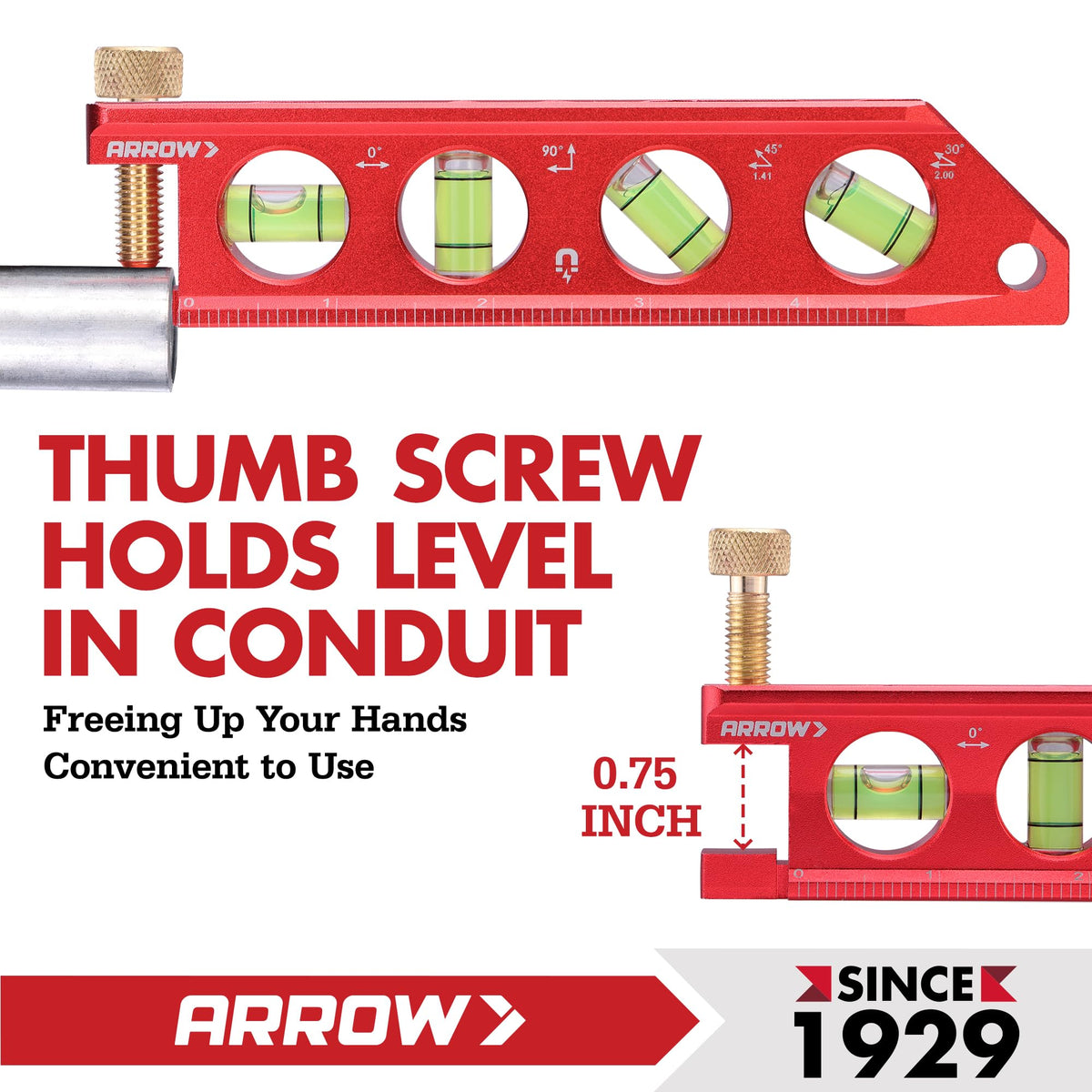 ARROW 6.3-Inch Torpedo Level, Magnetic Leveler