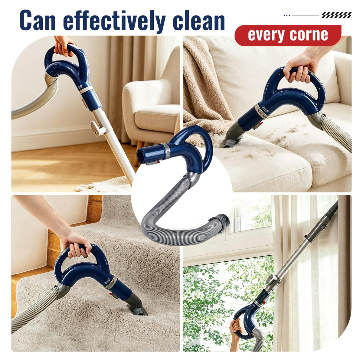 Flexible Upgraded Vacuum Hose Compatible with Shark Navigator