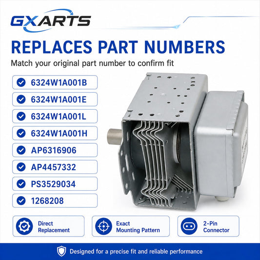 GXARTS Magnetron 6324W1A001B Fit for LG Microwave LRM1240ST MV1610ST