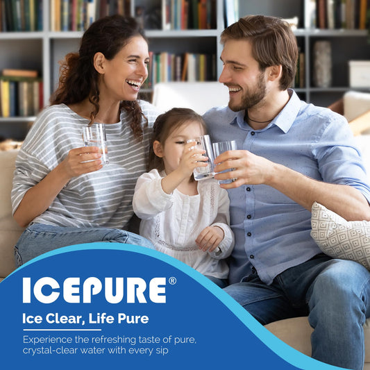ICEPURE EDR4RXD1 Water Filter Replacement for EveryDrop Filter 4, 3 Pack