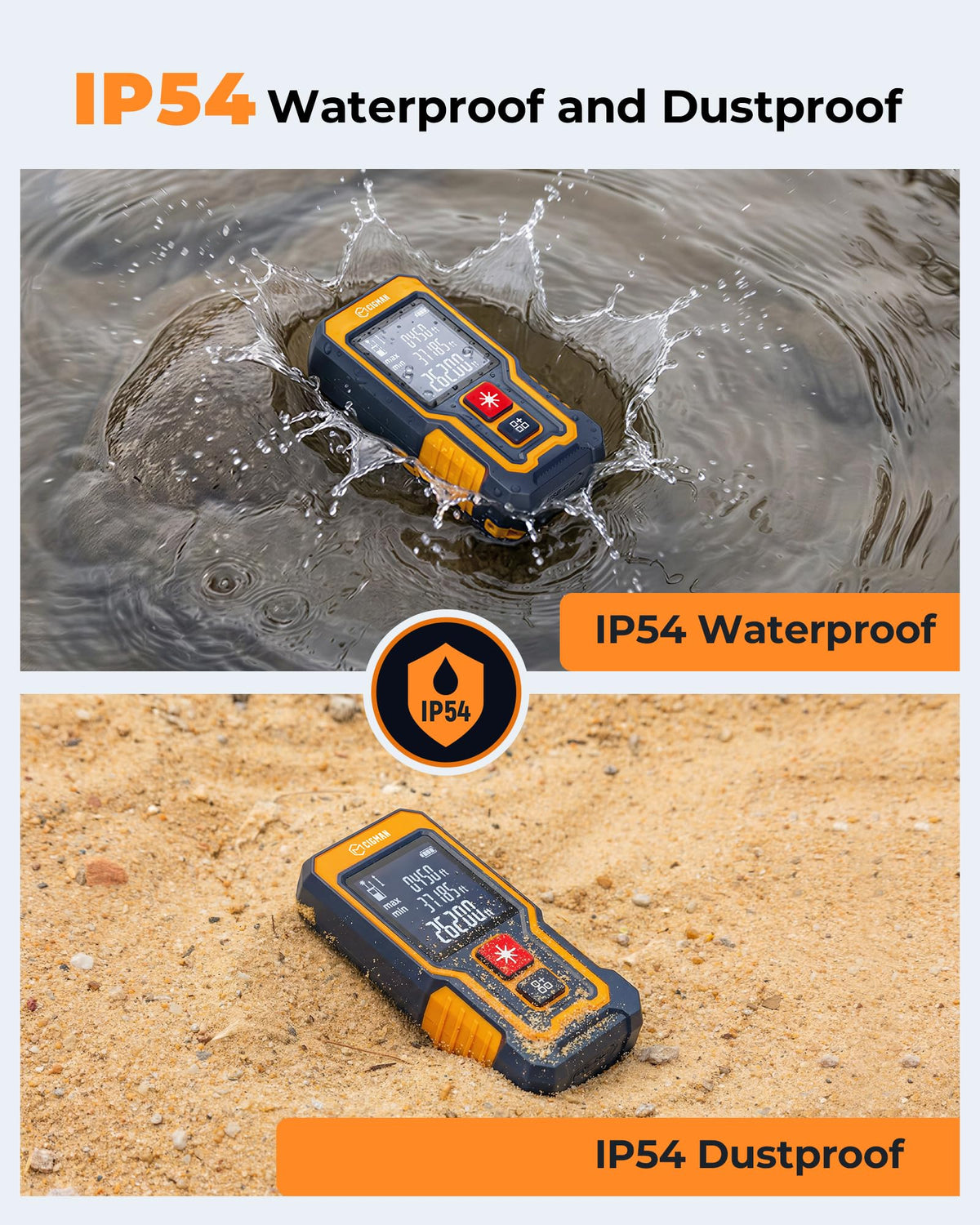 CIGMAN Mini Laser Measuring Tool, 262Ft Laser Measure for Home & DIYers