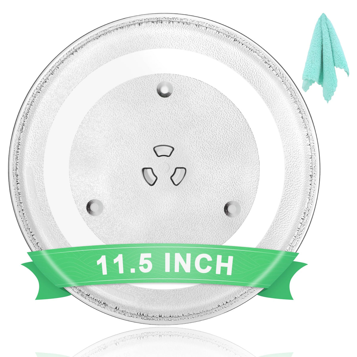 11.5" Universal Microwave Plate Replacement Glass Turntable| Fits LG, GE, Panasonic, Frigidaire, Farberware & More