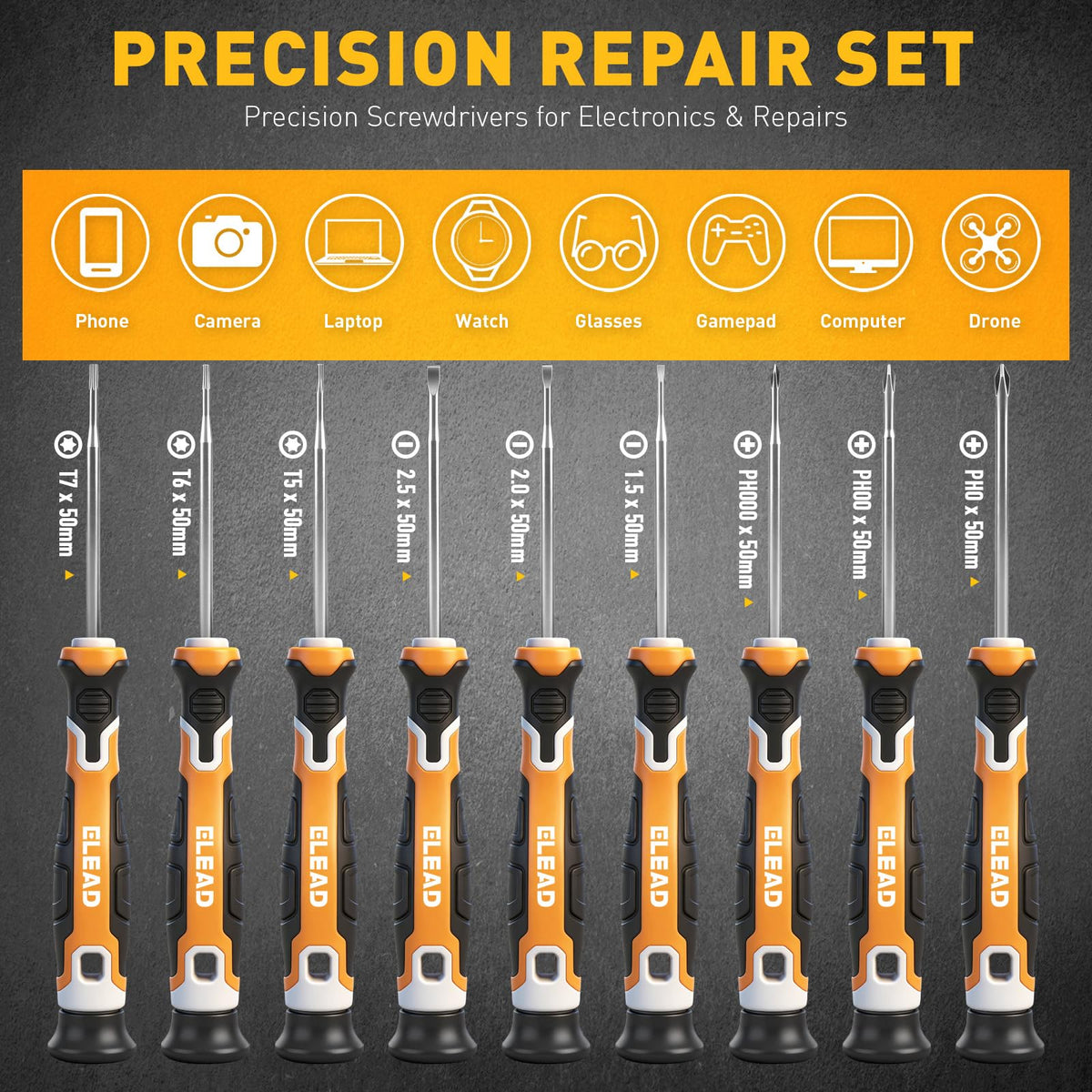 86-Piece Magnetic Screwdriver Set, Torx/Slotted/Phillips Precision Screwdrivers, SAE & Metric Magnetic Nut Driver Set, Screwdriver Bits, Bit Holder with Sturdy Tool Box