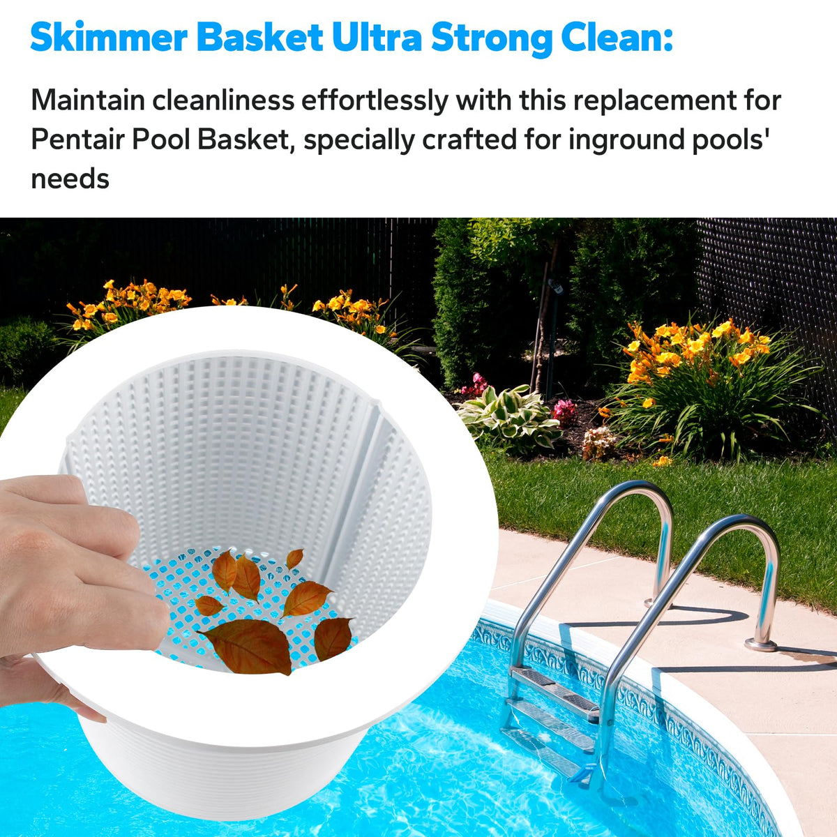 R38013A Pool Skimmer Basket Replacement for Pentair American Admiral