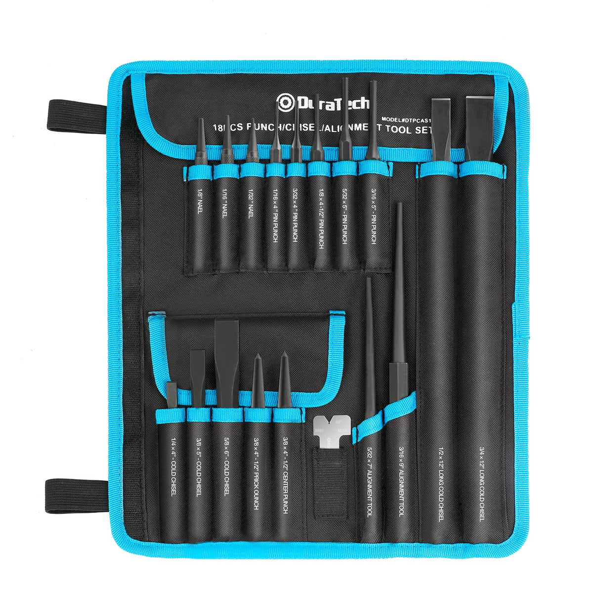 DURATECH 18-Piece Punch/Chisel/Alignment Tool Set