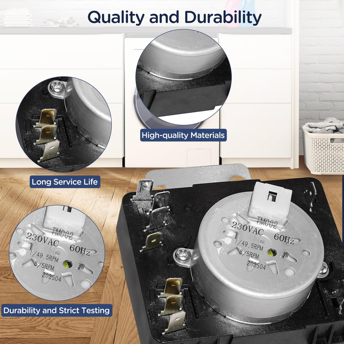 W11566735 W11685947 Dryer Timer Compatible with Ma