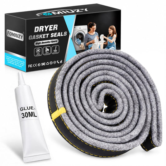 FOMIUZY Dryer Drum Felt Gasket Seal Repair Replacement Kit DC97-07618A Fit for Samsung DV42H5200EP/A3 DV50K8600EV/A3 DV52J8700GP/A2 DV50K7500EV/A3 DV45K7600EW/A3 DV48J7700EW/A2 DV45H6300EG/A3 & More