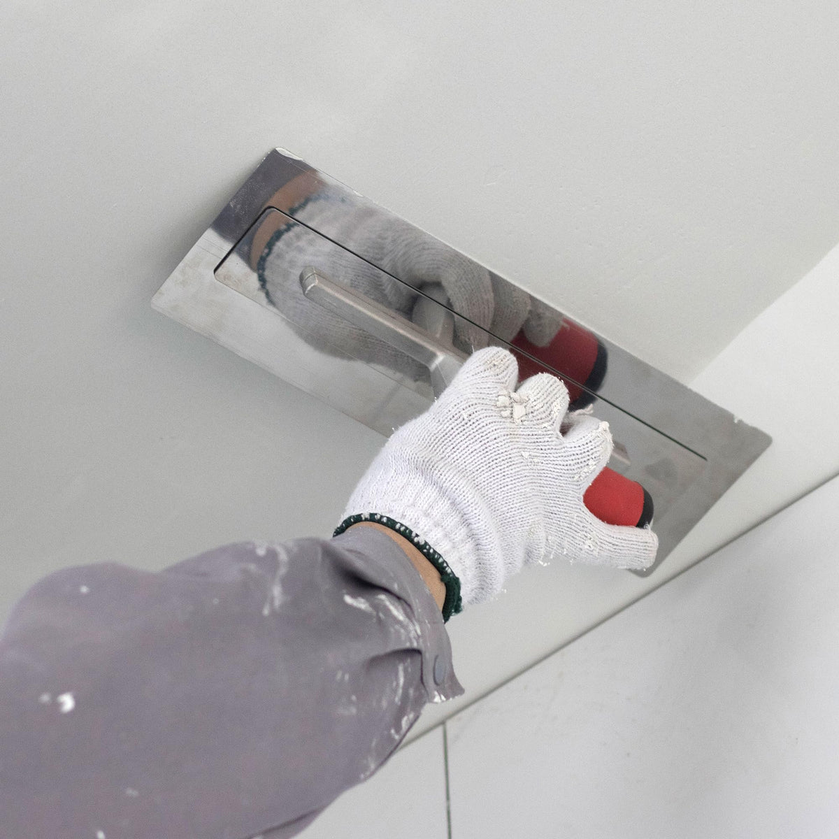 SUMED Drywall Finish Trowel, 13.7" x 4.1" Stainless Steel Blade