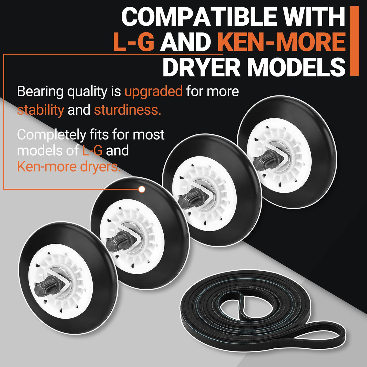 Upgraded Dryer Repair Kit Fits for LG. Kenmore. Ga