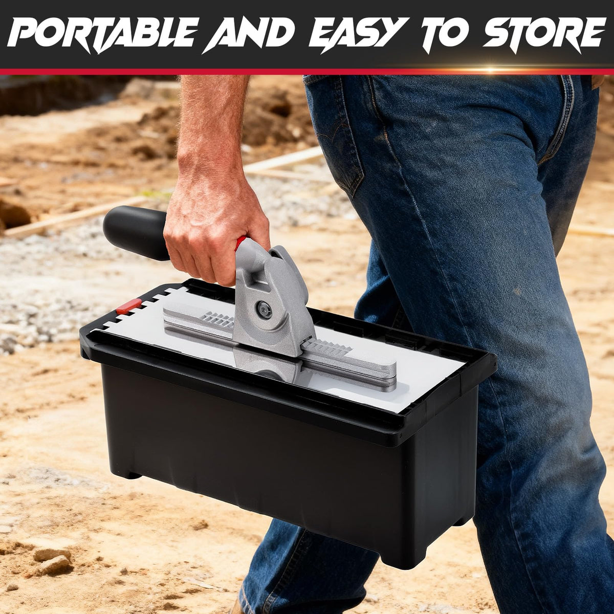 Switchable Tile Trowel Set – 6 Interchangeable Notched Blades