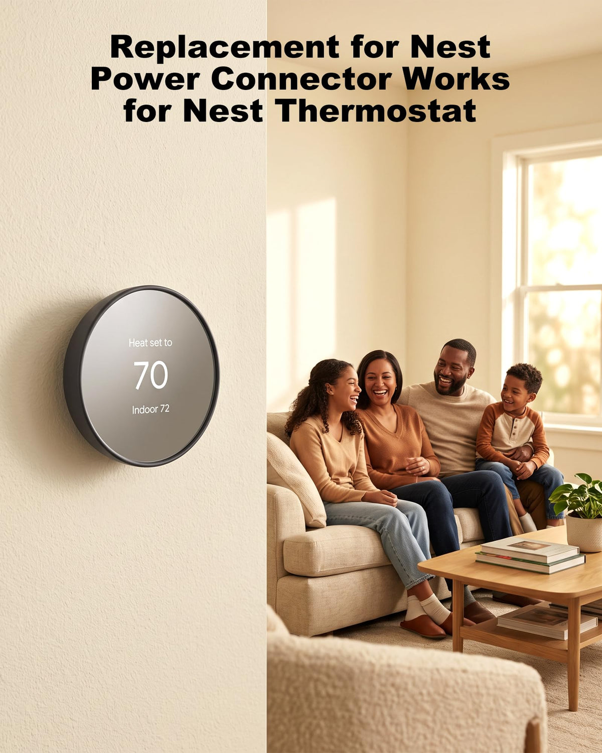 KWRNVO C Wire Adapter Compatible with Google Nest Thermostats