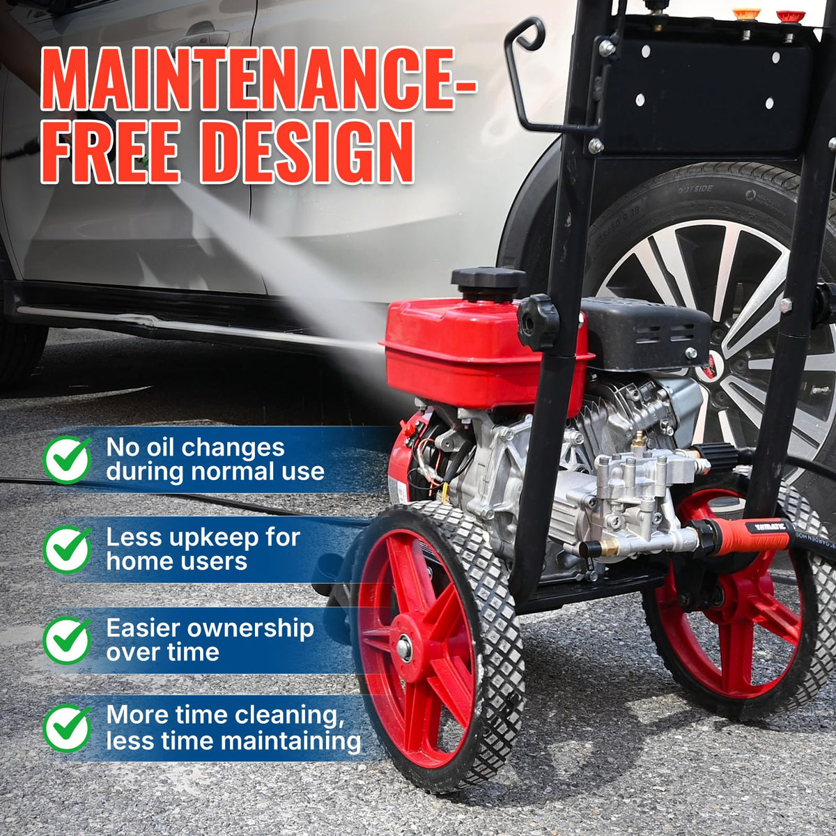 YAMATIC Horizontal 3/4" Shaft Pressure Washer Pump 3400 PSI 2.5 GPM