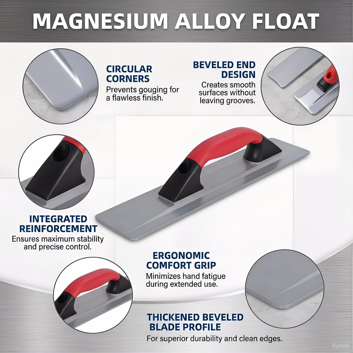 LSGZJZY Magnesium Hand Float, 16 Inch