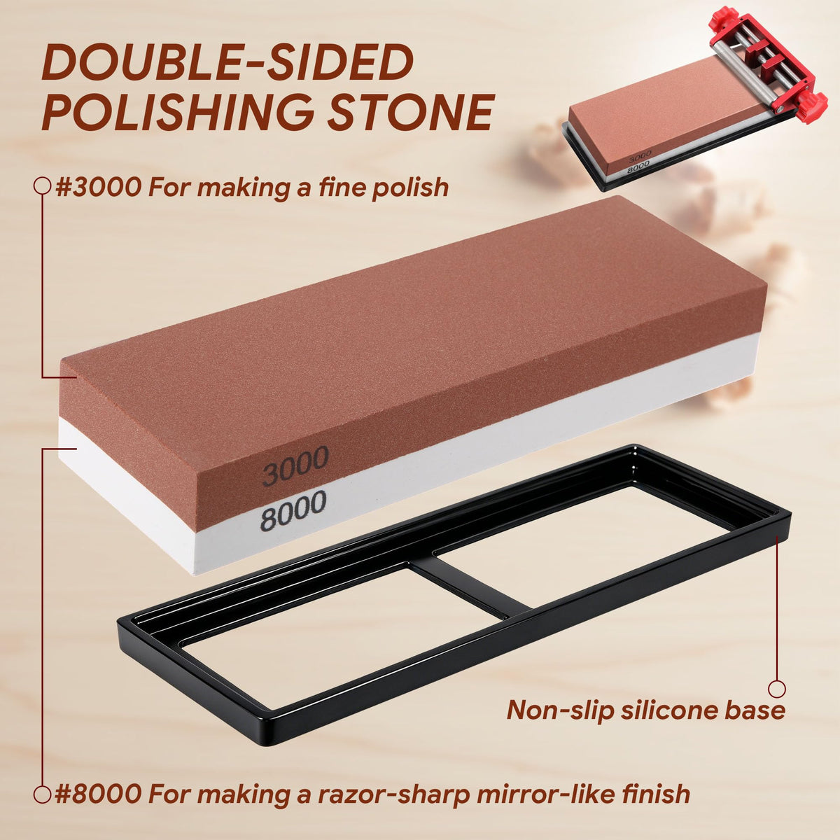 Dreyoo Diamond Chisel Sharpening Stone Kit for Woodworking Chisels