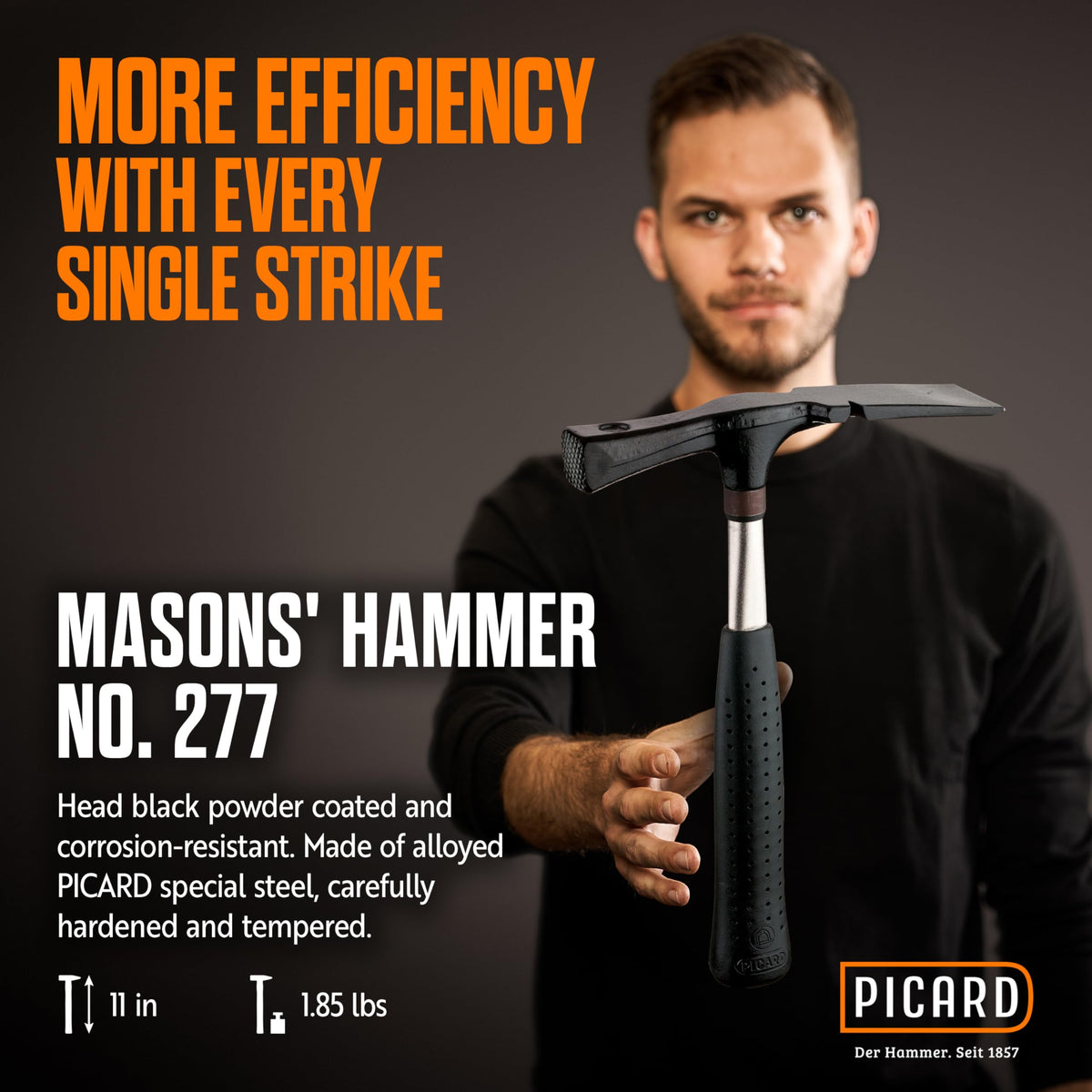 Picard 0027700 Masons hammer 1.323 lb berlin pattern