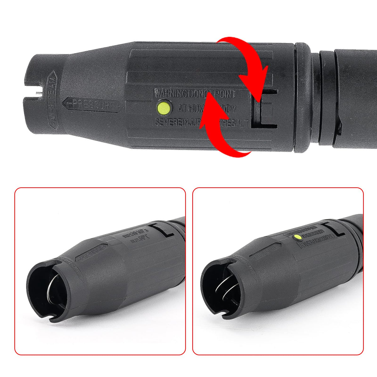 Bear Force High Pressure Water Spray Gun Wand Nozzle, Replacement Pressure Washer Gun Compatible with Portland Pulsar Husky Powerwasher TaskForce TaskMaster ShopForce Electric Pressure Washers