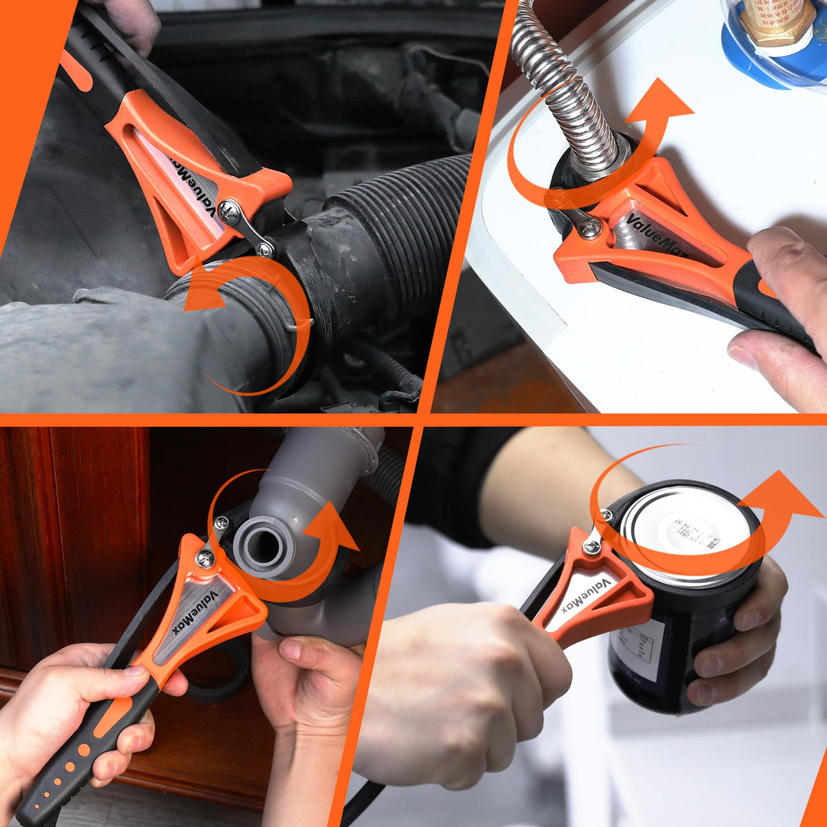 ValueMax Strap Wrench 2-piece, Adjustable Oil Filter Wrench Set