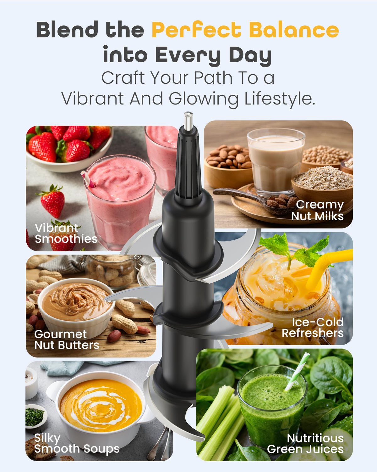 Blender Blade Replacement for Ninja 72 oz Pitcher, Replacement Parts for Nutri Ninja 1100W 1200W 1500W BL610 CT610 BL640 BL642 BL680 BL770 BL910 BN701 BN751 BN801