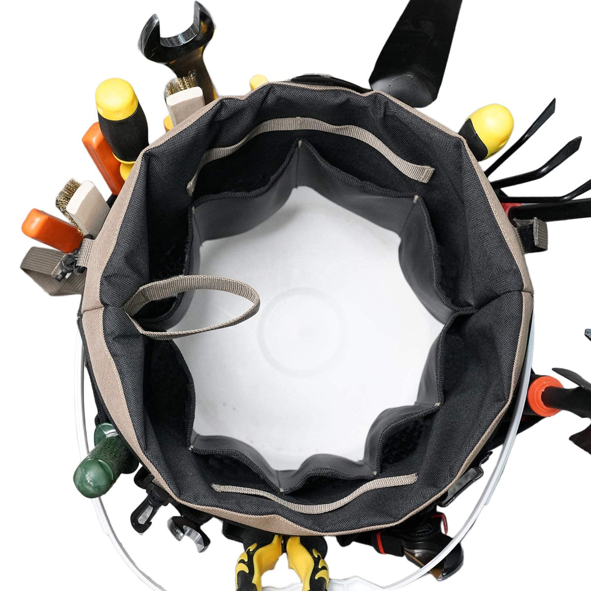 MELOTOUGH Bucket Tool Organizer With 35 Pockets Fits to 3.5-5 Gallon Bucket
