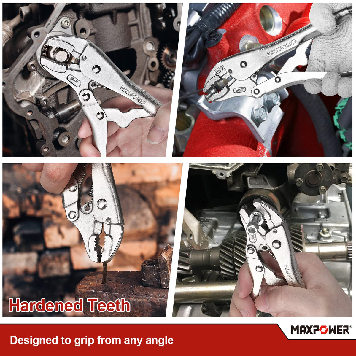 MAXPOWER 5-Piece Locking Pliers Set with Kitbag
