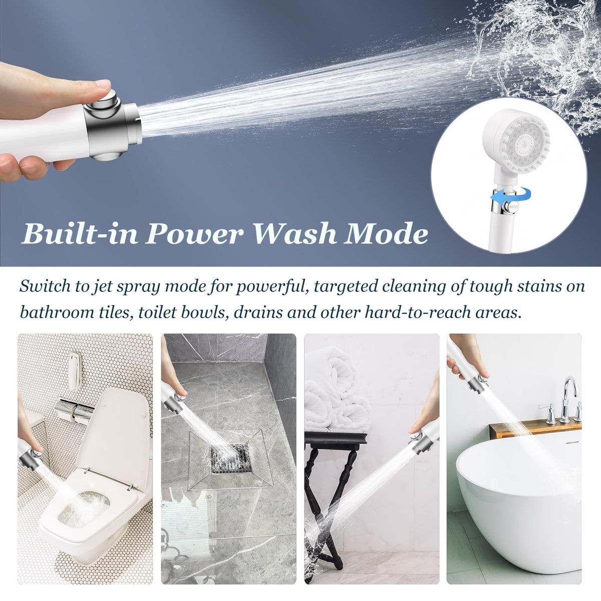 FEELSO Filtered Shower Head with Handheld, High Pressure Shower Filter Head