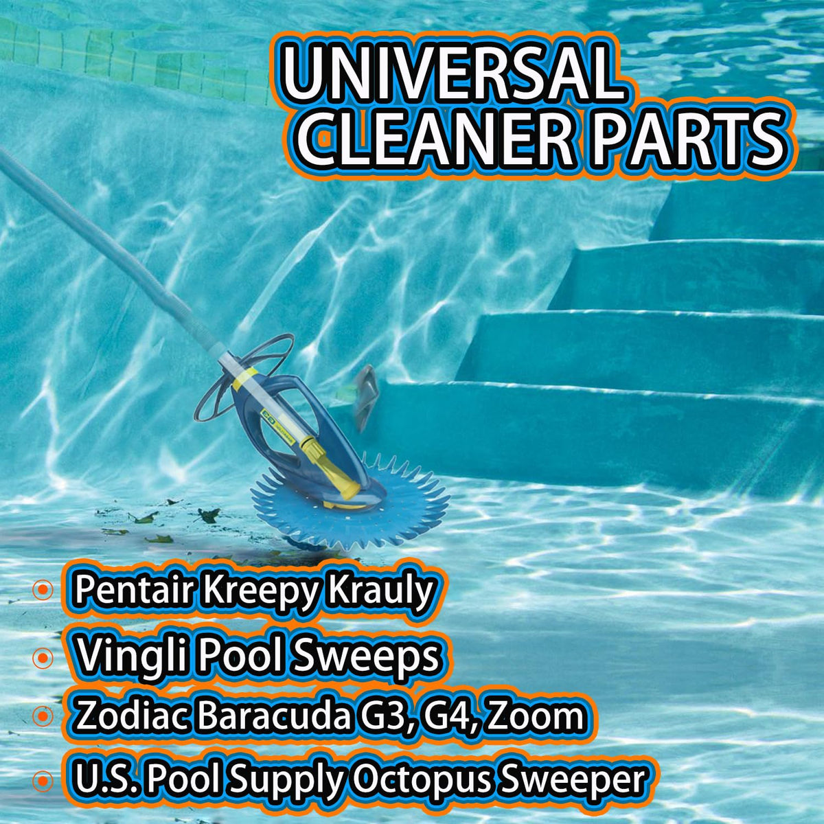 Zodiac Baracuda G3 Pro Pool Cleaner Vacuum Replacement Parts - 2-Pack