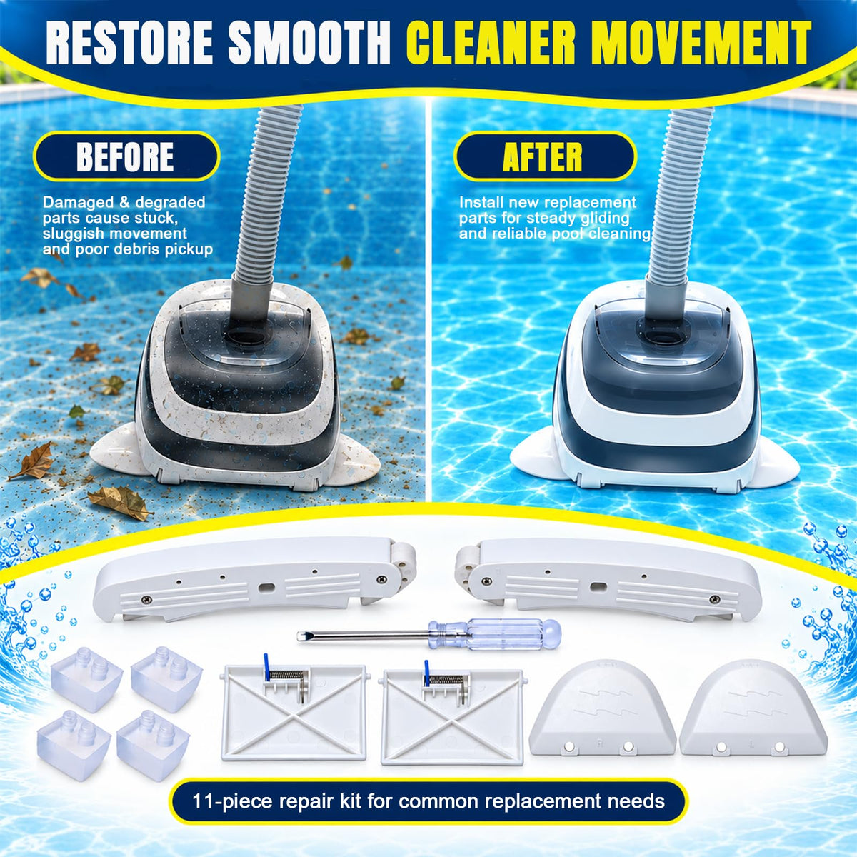 AXV417WHP Pool Cleaner Repair Kit Compatible with Hayward Navigator Vac