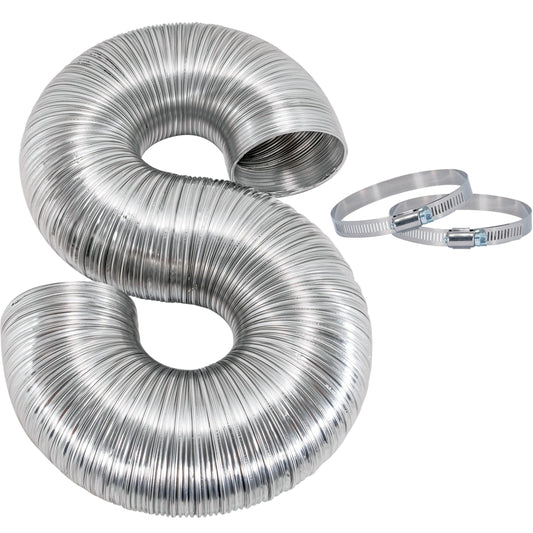 Eastman 8 Foot ArmorFlex Dryer Vent, Flexible Alum