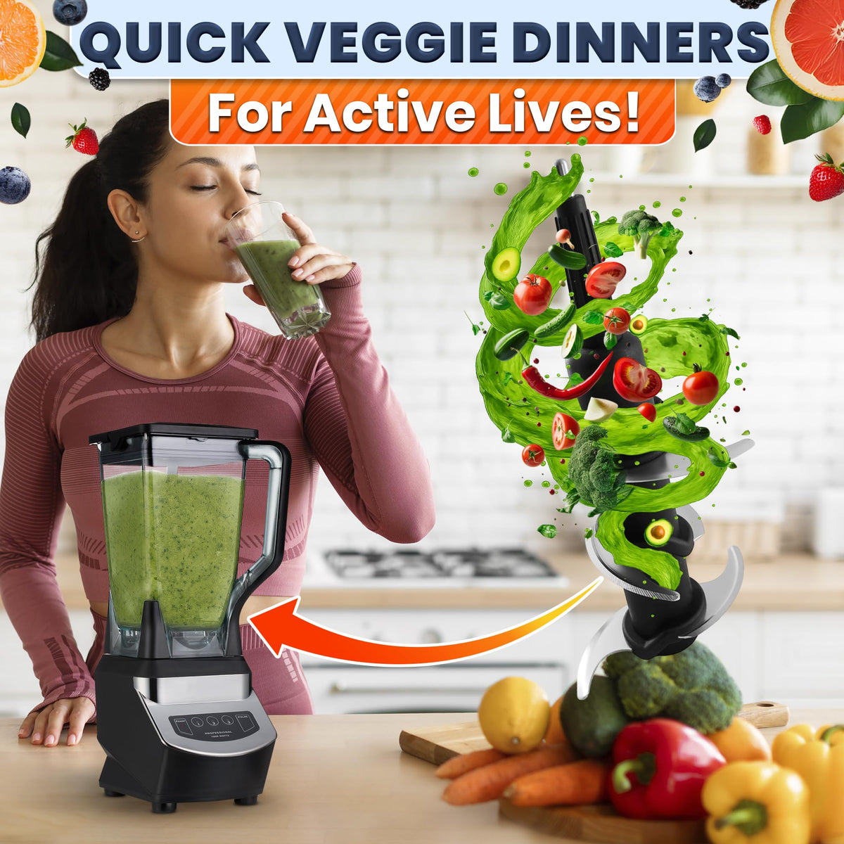 Blender Blade Replacement for 72 Oz Pitcher, Stainless Steel