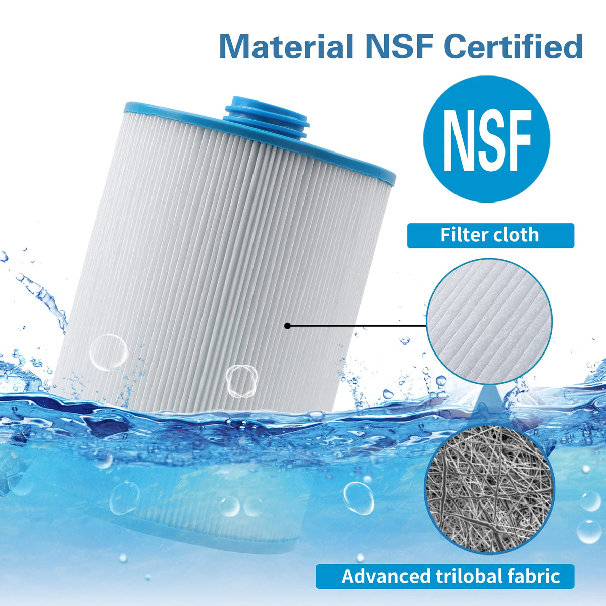 Mamokin PWW50 Spa Filter, Replaces FC-0359, 6CH-940, PWW50P3, 25252, 2 Pack