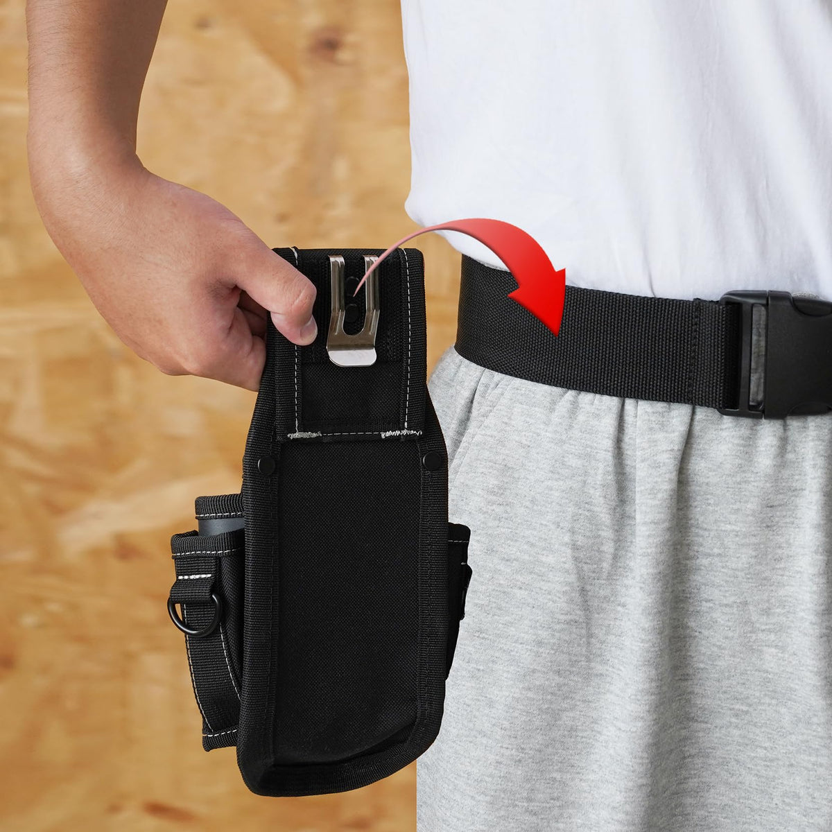 MELOTOUGH Small Tool Pouch Electrican Clip on Tool Pouch,Tool Belt Pouch with Belt Clip Tooo Holster Mini Electrican Tool Holder with Sanp Clip