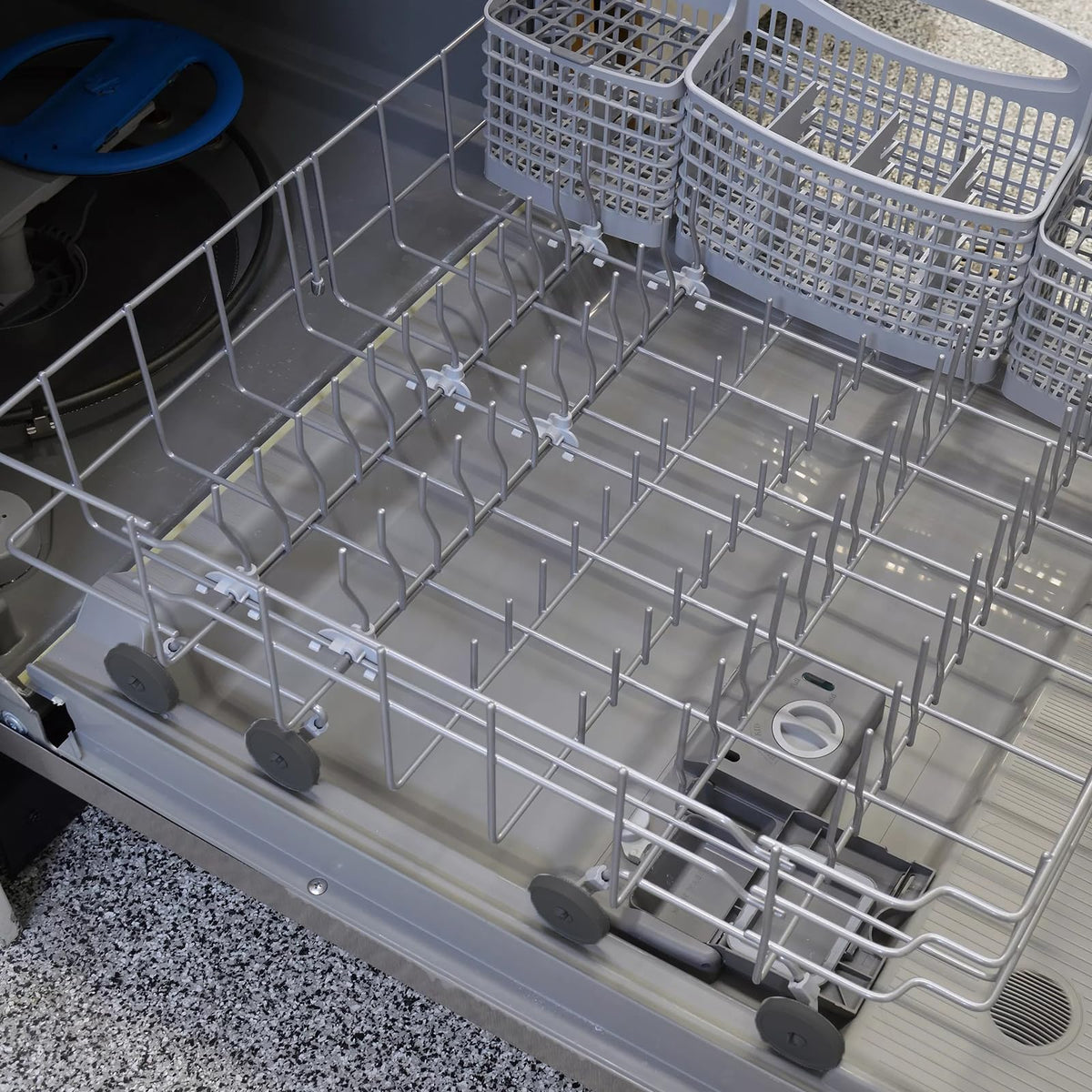 Allstare 808602302 Dishwasher Lower Rack Replacement for Frigidaire Kenmore Dishwasher Parts Lower Dishrack Assembly with 154174501 Wheels 154432602 FDB1050REB0 Dishwasher Bottom Rack -22" x 20.9"
