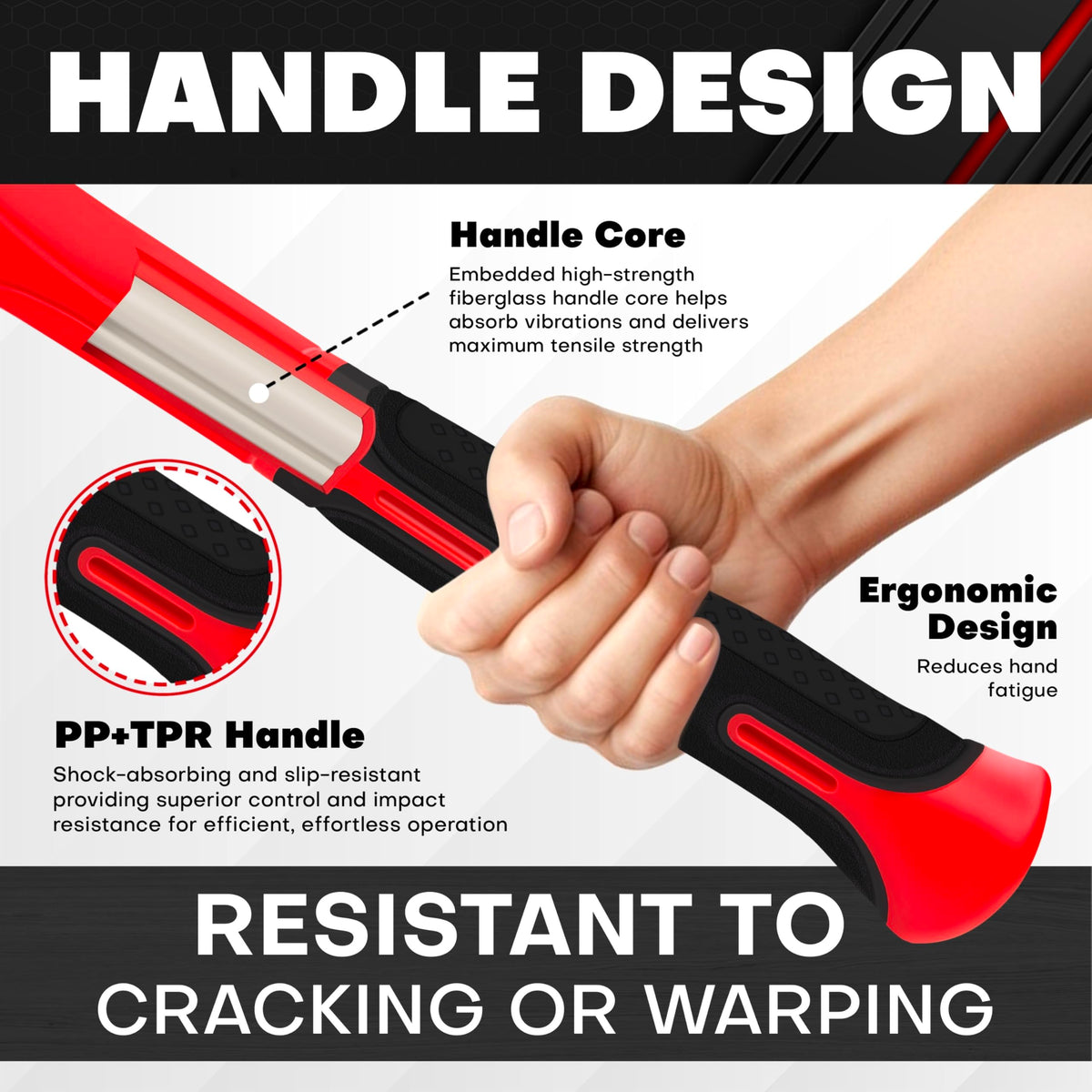 C&T 5-Piece Ball Peen Hammer Set, 8, 12, 16, 24, 32oz