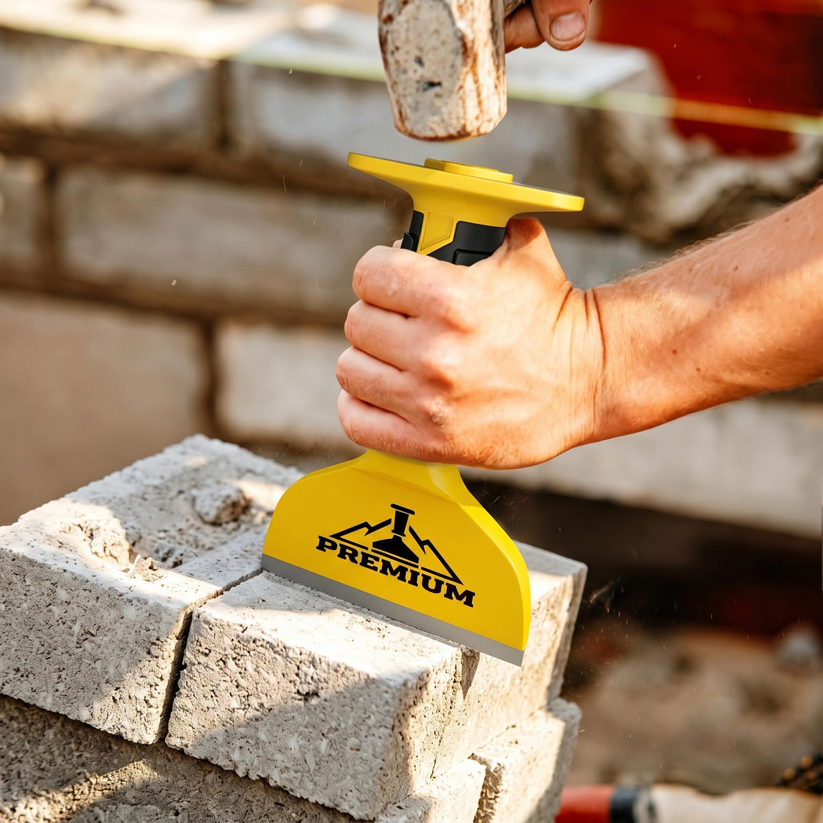Faxdrts 3Pcs Heavy Duty Masonry Chisel Set for Concrete & Masonry Demo