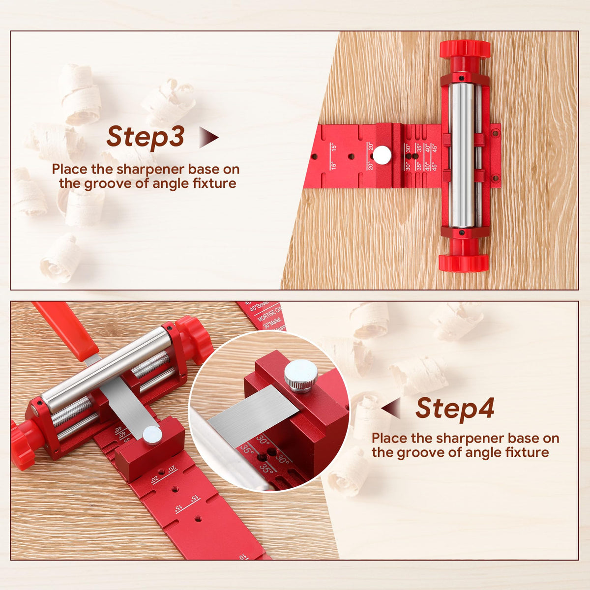 Dreyoo Diamond Chisel Sharpening Stone Kit for Woodworking Chisels