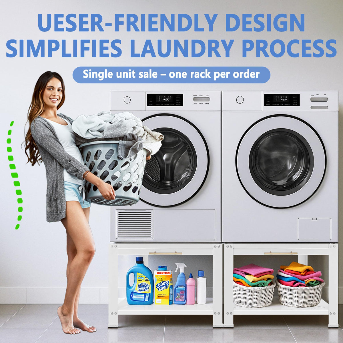 Royxen Washer and Dryer Pedestals Heavy Duty Metal