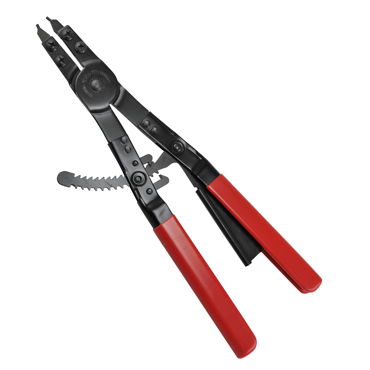NEIKO 02105A (4) Long Nose Plier 11” Long Reach, Straight, Angle, Curved Pliers, 45 & 90 Degree, bent Head Needle Nose Pliers Set for Mechanics, Long Handle Pliers
