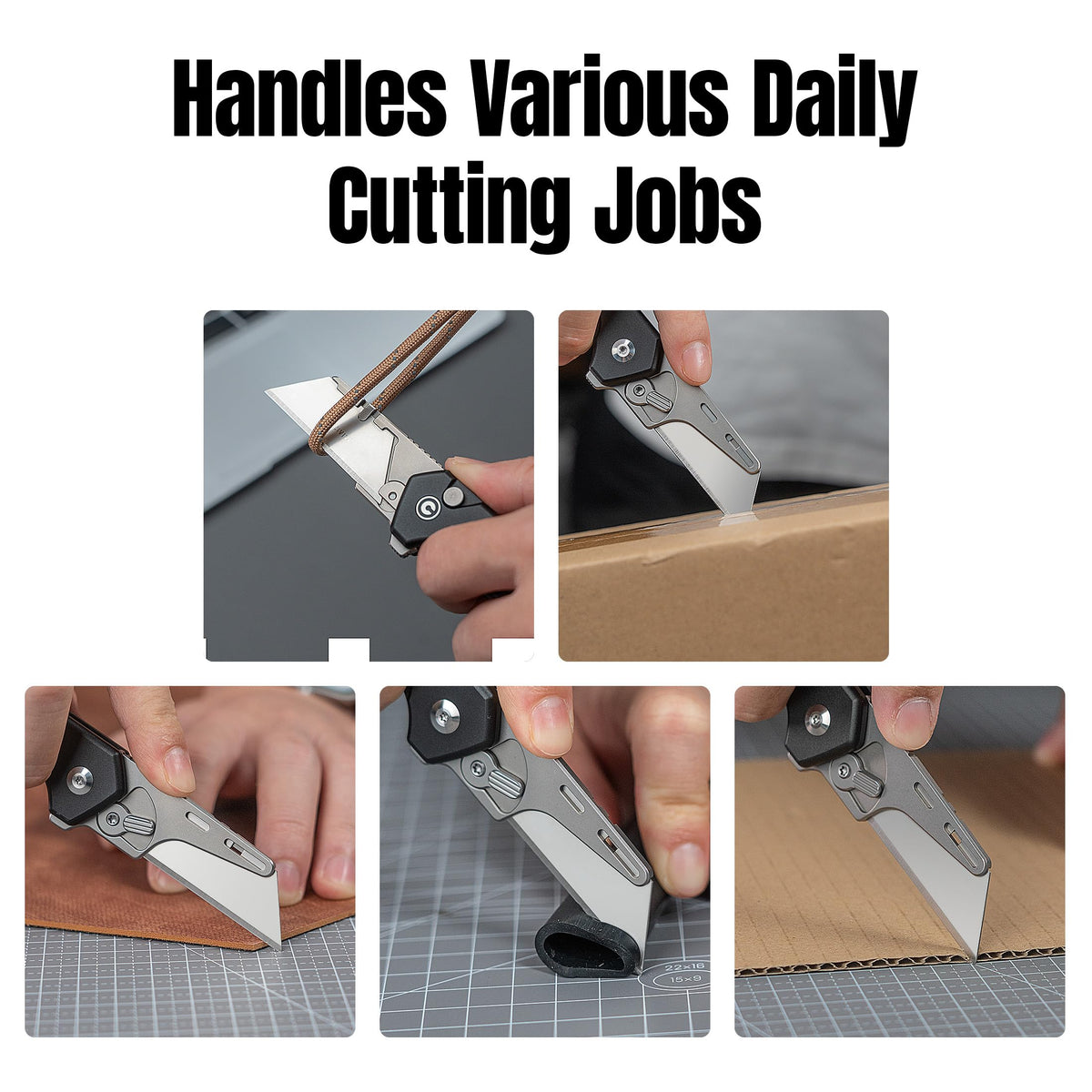 CIVIVI Folding Utility Knife Box Cutter, Quick Change Blade C24041F-1