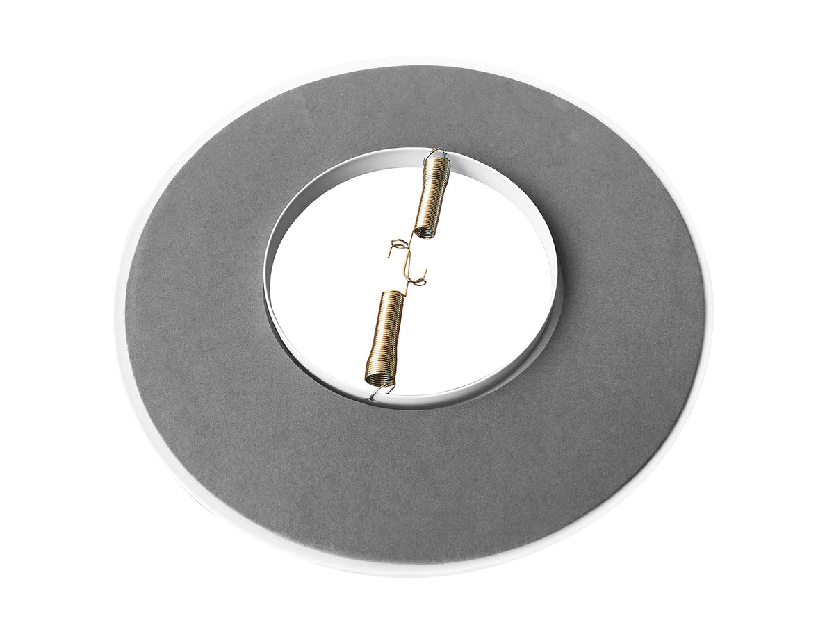 PROCURU [6-Pack] 6" Open Metal Ring Trim for Recessed Can Lights - for BR30, PAR30, LED, Incandescent, CFL, Halogen