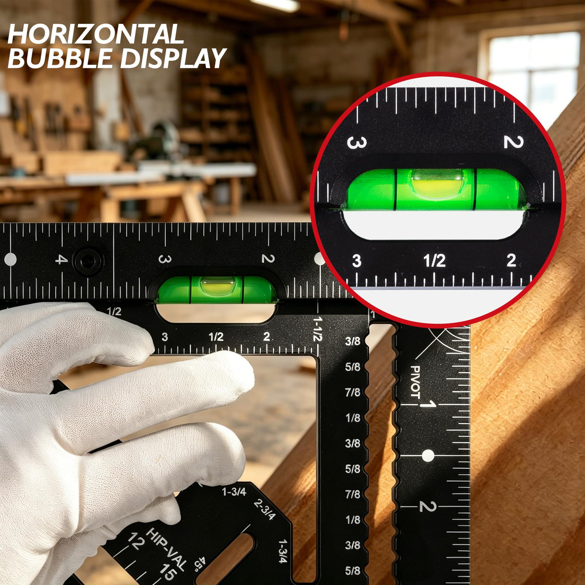 UNIPEC 7.5 inch Rafter Square with Level and Pivot