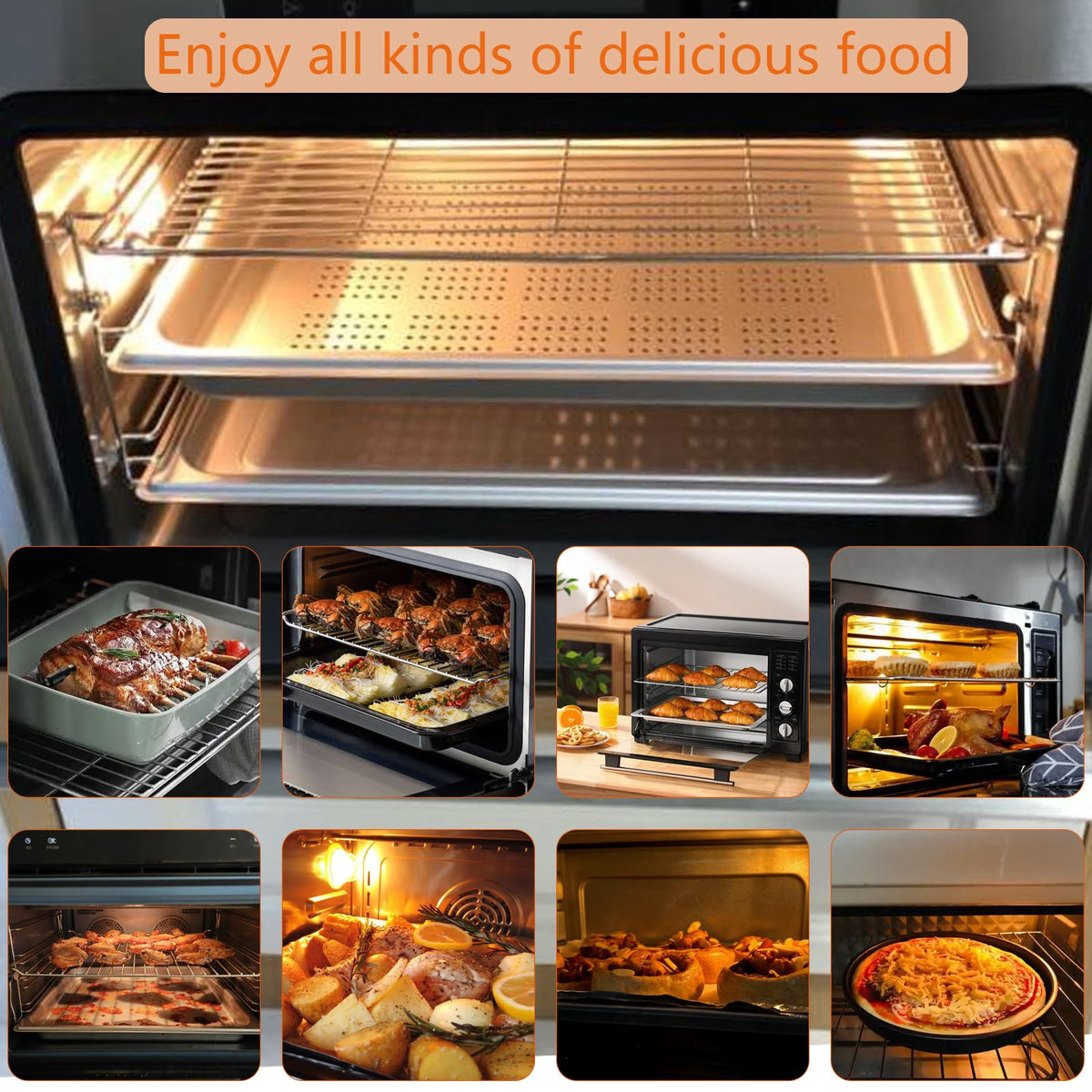 24-3/4” Shelves Range Oven Rack Grates Replacement for Whirlpool Oven Part WPW10179152, W10179152, WP4455488, MET8665XB00 MET8665XB02 GBD309PVB00, GBD309PVB02