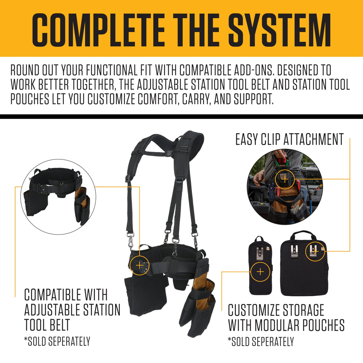 Carhartt Station Tool Belt Suspender Carhartt Brown