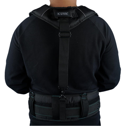 KUNN Tool Belt Suspenders, 3-Points Construction Suspender for Men